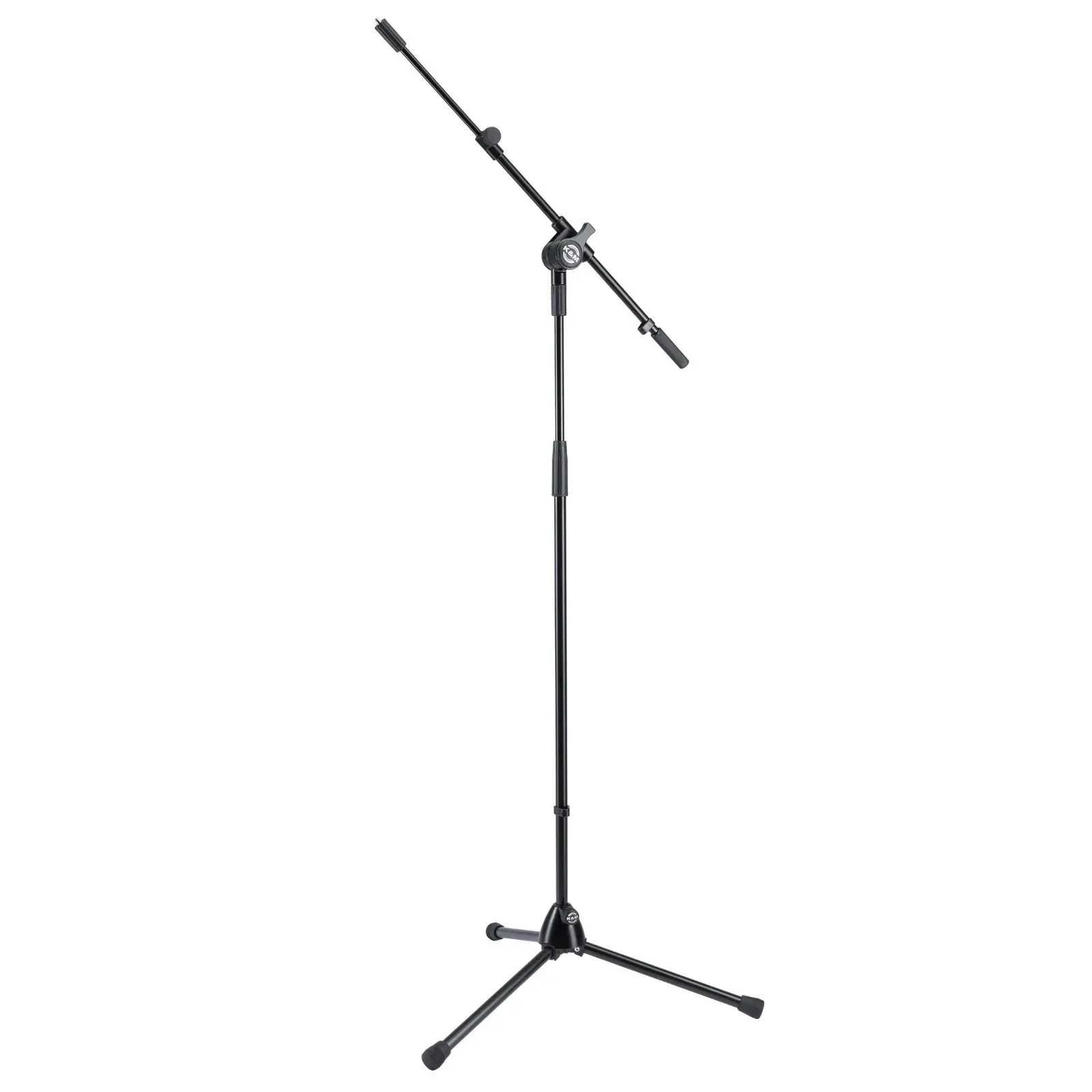 Микрофонная стойка K & M 25600 с телескопическим журавлем, черная