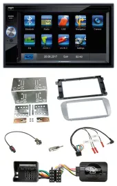 Blaupunkt Lenkrad USB Bluetooth TMC 2DIN Navigation für Ford Mondeo S-Max 07-14