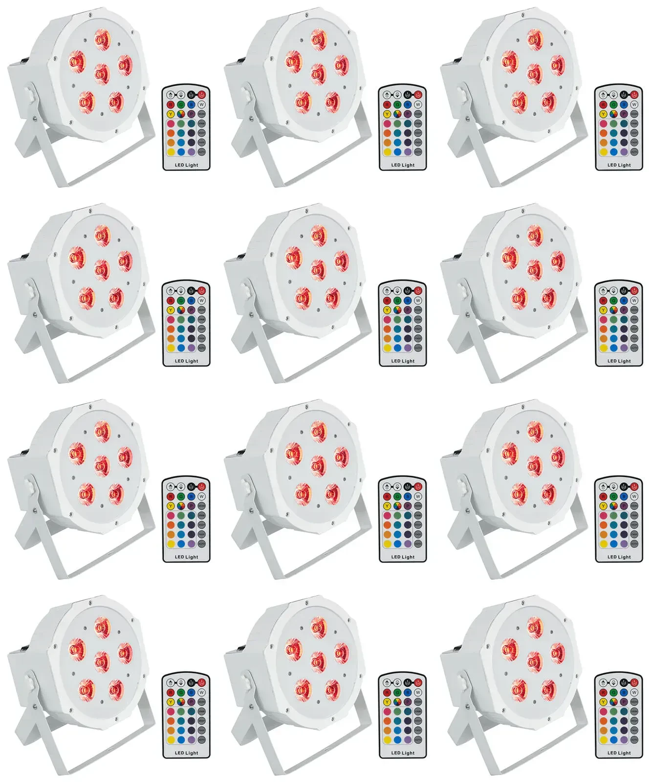 Светодиодный прибор Rockville BATTERY PAR 6RF White (12 штук)