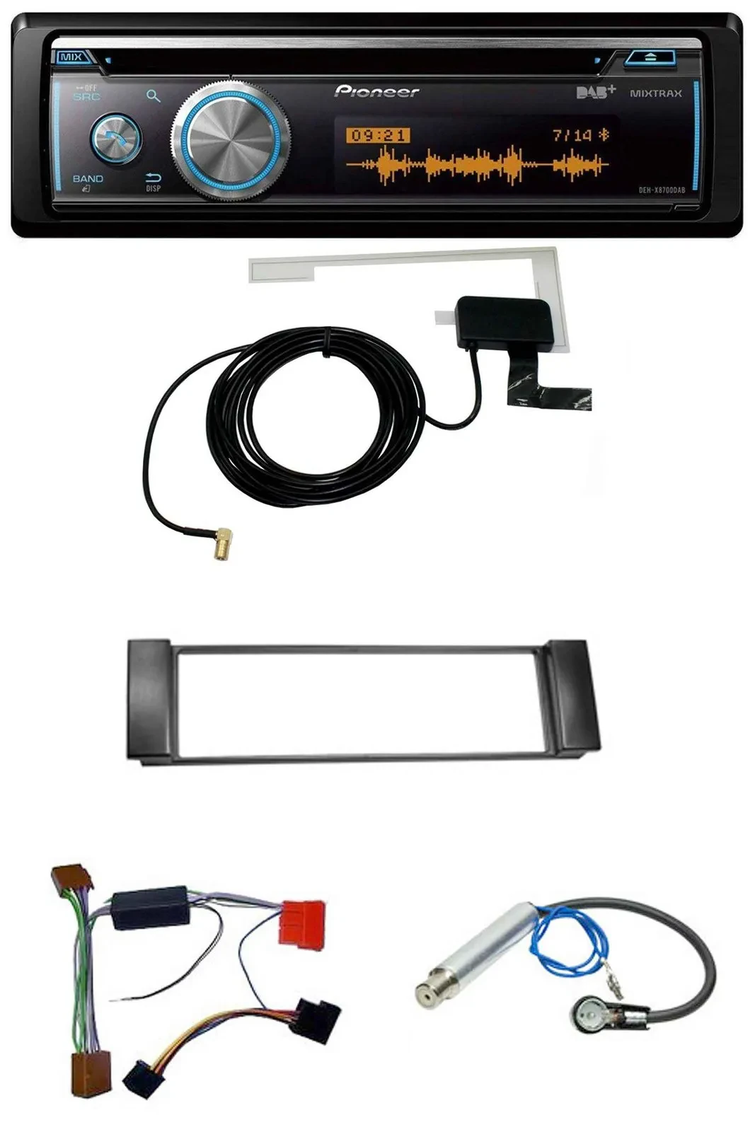 Автомагнитола Pioneer Bluetooth, DAB, CD, USB, MP3 для Audi A3 8L (2000–2003) и A6 C5 (2000–2004)