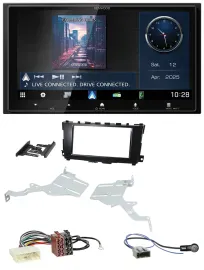 Автомагнитола для Nissan Altima 2013–2018 Kenwood 2DIN, Bluetooth, USB, DAB, MP3