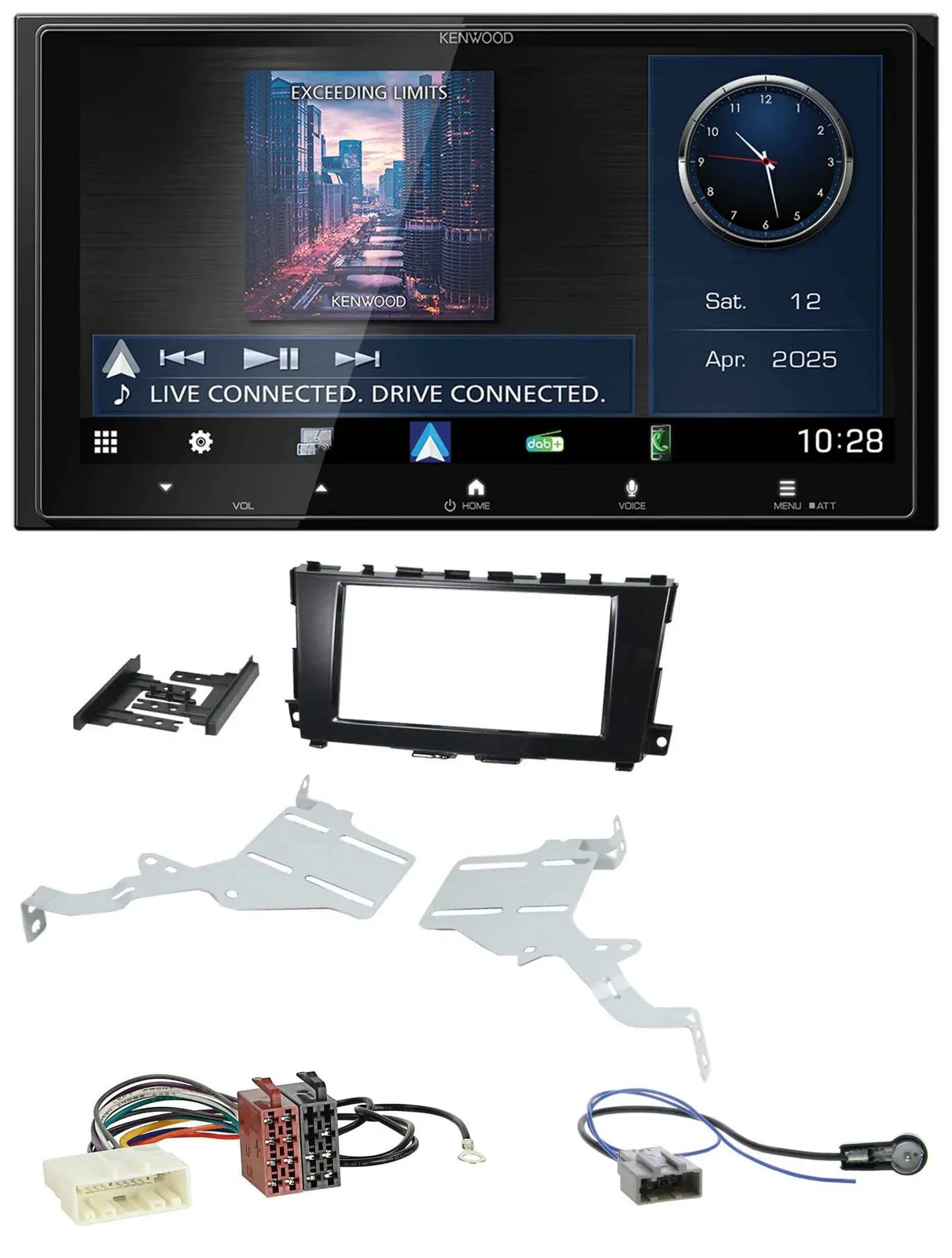 Автомагнитола для Nissan Altima 2013–2018 Kenwood 2DIN, Bluetooth, USB, DAB, MP3