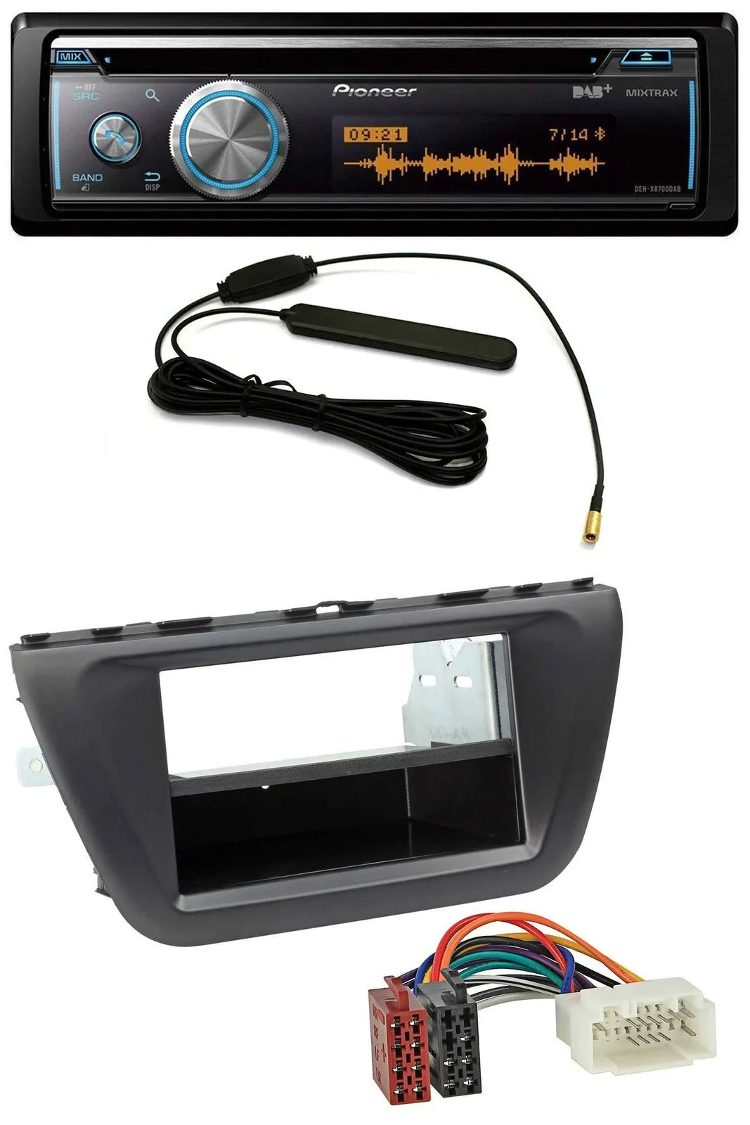 Pioneer CD USB Bluetooth DAB MP3 Autoradio für Suzuki SX4 S-Cross (JY ab 2013)