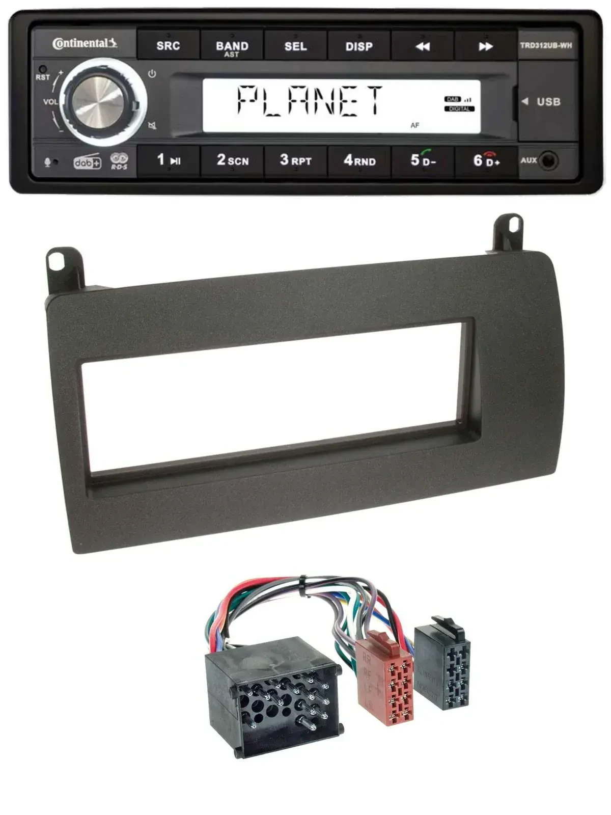 Continental USB 1DIN AUX DAB MP3 Autoradio für Rover 75 (1999-2001)