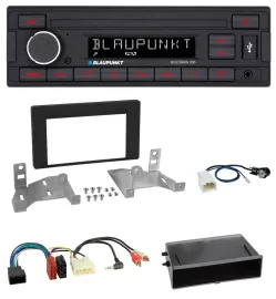 Blaupunkt MP3 AUX USB 1DIN Autoradio für Toyota Aygo AB7 ab 2022 mattschwarz