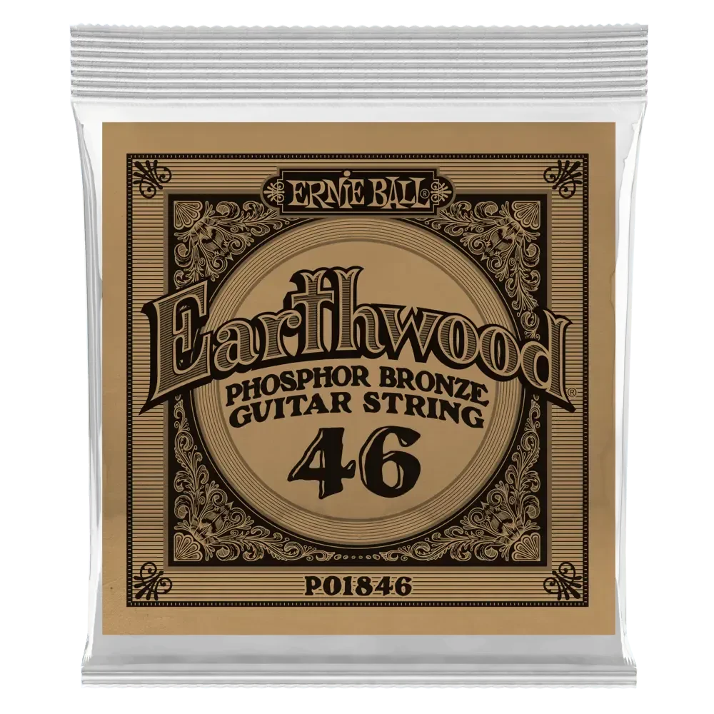 Струна для акустической гитары Ernie Ball P01846 Earthwood, фосфорная бронза, калибр 46