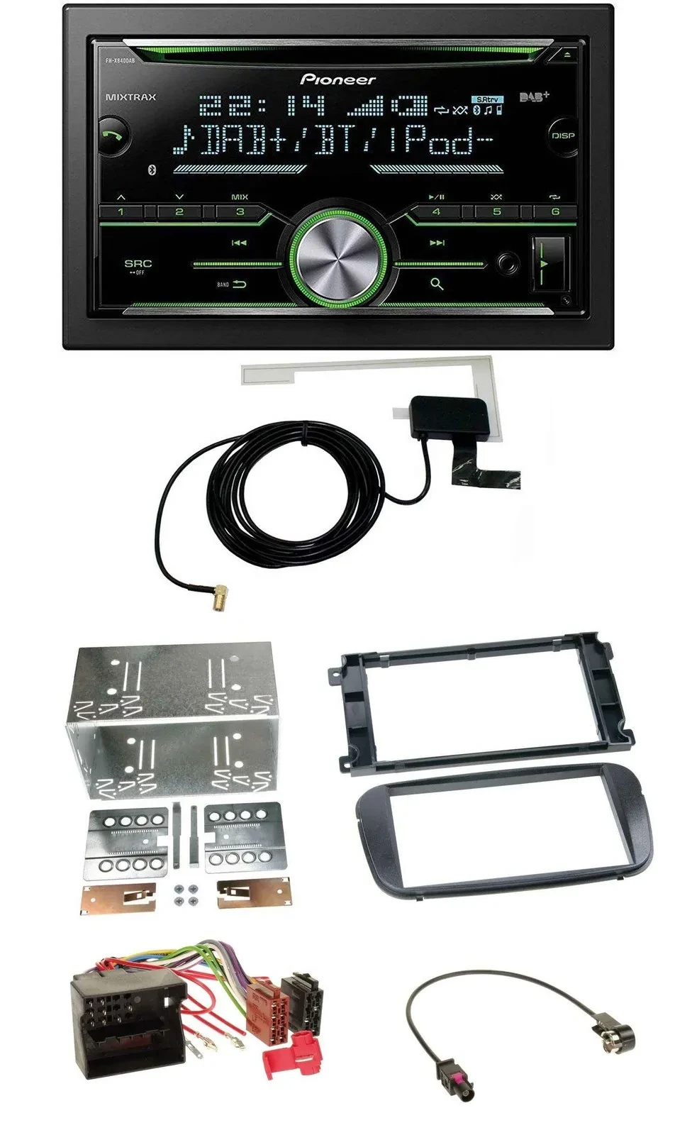 Pioneer CD USB MP3 Bluetooth 2DIN DAB Autoradio für Ford C-Max Galaxy Focus ab 2