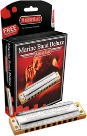 Губная гармошка диатоническая HOHNER Marine Band Deluxe 2005/20 Bb