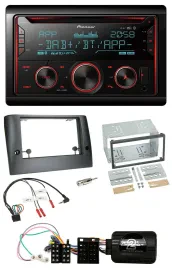 Автомагнитола Pioneer 2-DIN DAB, Bluetooth, USB, CD, поддержка кнопок на руле, для Fiat Stilo (2005–2007)