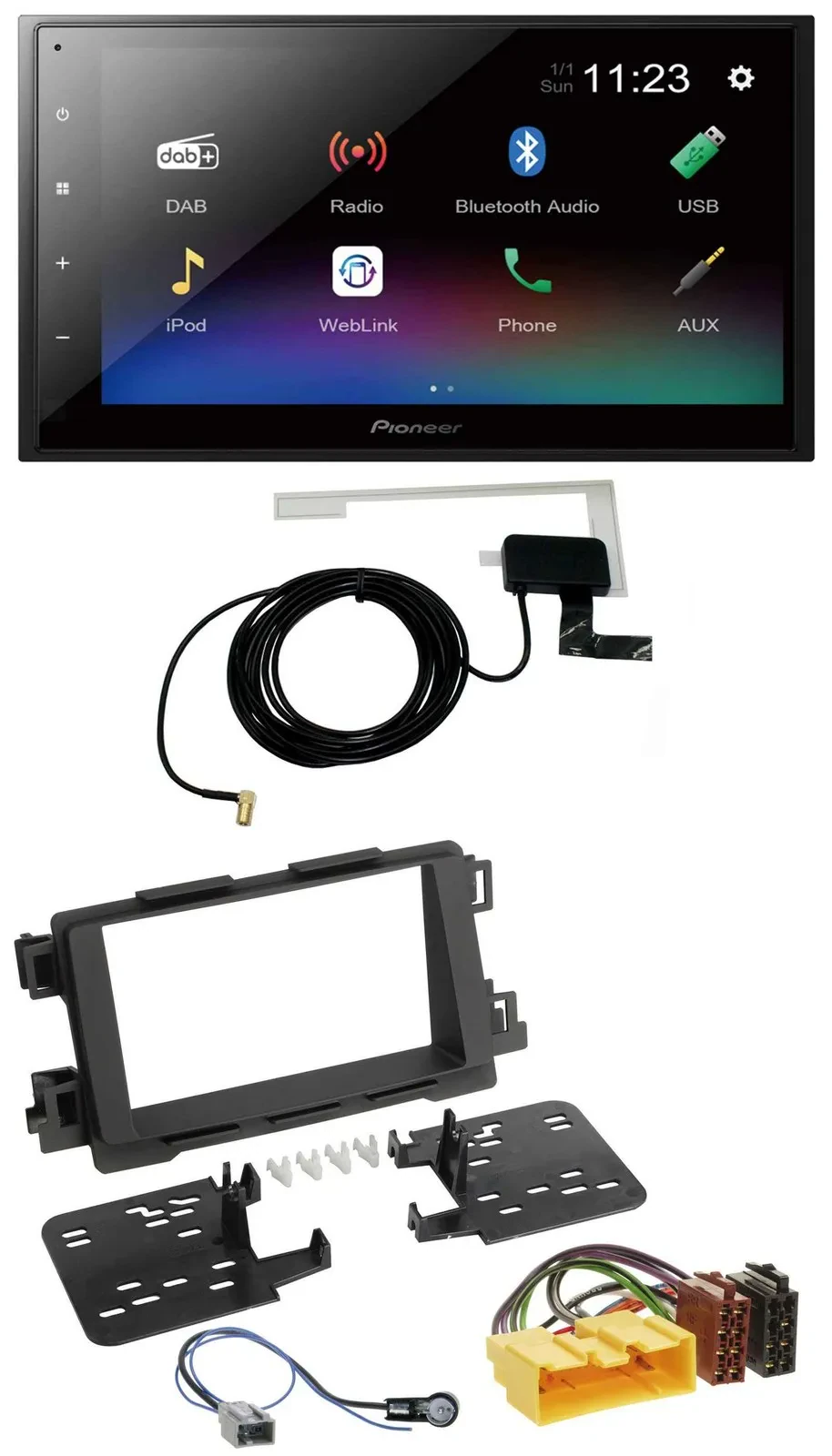 Автомагнитола для Mazda 6 (2013–2015), CX-5 (с 2012) Pioneer 2-DIN, DAB, MP3, Bluetooth, USB