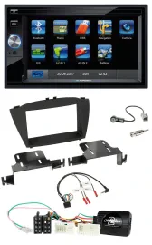 Blaupunkt 2DIN Bluetooth TMC USB Lenkrad SD Navigation für Hyundai ix35 ab 2013