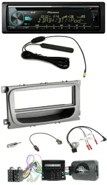 Автомагнитола Pioneer CD/MP3 DAB USB для Ford S-Max/Mondeo 2007–2014 (совместима с кнопками на руле, CAN-bus, с нишей)