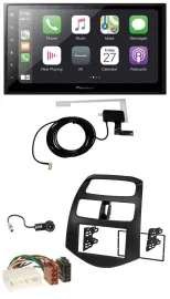 Pioneer USB MP3 2DIN Bluetooth DAB Autoradio für Chevrolet Spark KLM 2012-2013
