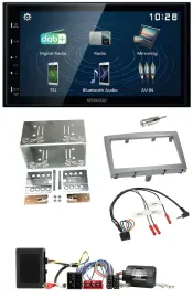 Kenwood 2DIN Bluetooth Lenkrad USB DAB Autoradio für Porsche 911 Boxster Cayman