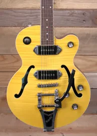 Epiphone Wildkat Semi-Hollow Guitar with Bigsby Tremolo Antique Natural "Scratch