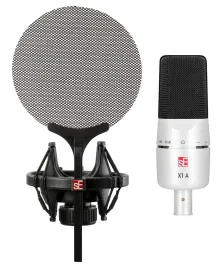 Se Electronics X1 A 25th Anniv. White Recording Microphone+Pop Filter+ShockMount