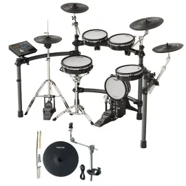 Nux DM-8 E-Drum Schlagzeug mit Becken-Pad und keepdrum Drumsticks 1 Paar