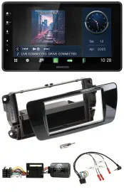Kenwood Lenkrad Bluetooth USB DAB Autoradio für Seat Ibiza Klavierlack schwarz
