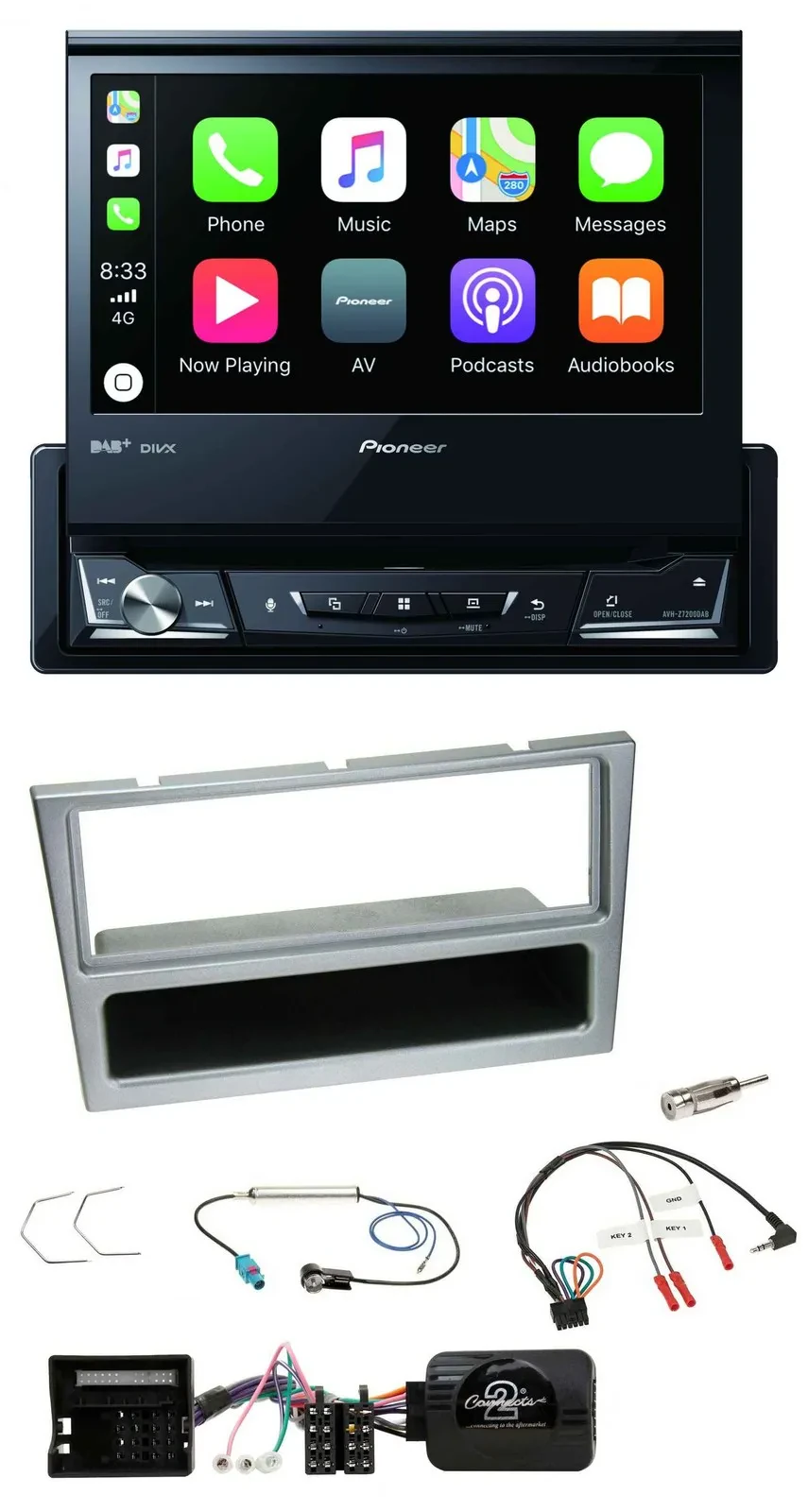 Pioneer DVD Bluetooth DAB USB Lenkrad Autoradio für Opel Corsa C Tigra Meriva si