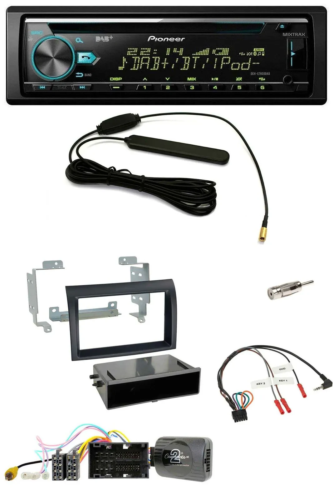 Pioneer CD MP3 Lenkrad DAB USB Autoradio für Citroen Jumper ab 14 Profiversion