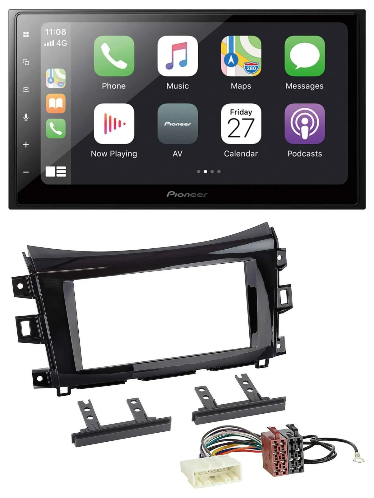 Автомагнитола Pioneer 2-DIN Bluetooth DAB USB для Nissan Navara (с 2016)