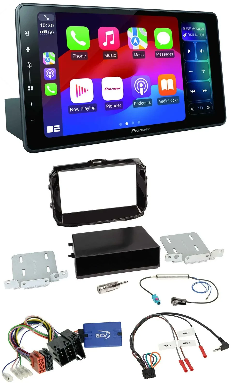 Pioneer Bluetooth DAB Lenkrad USB Autoradio für Alfa Romeo Giulietta 13-21 ISO p