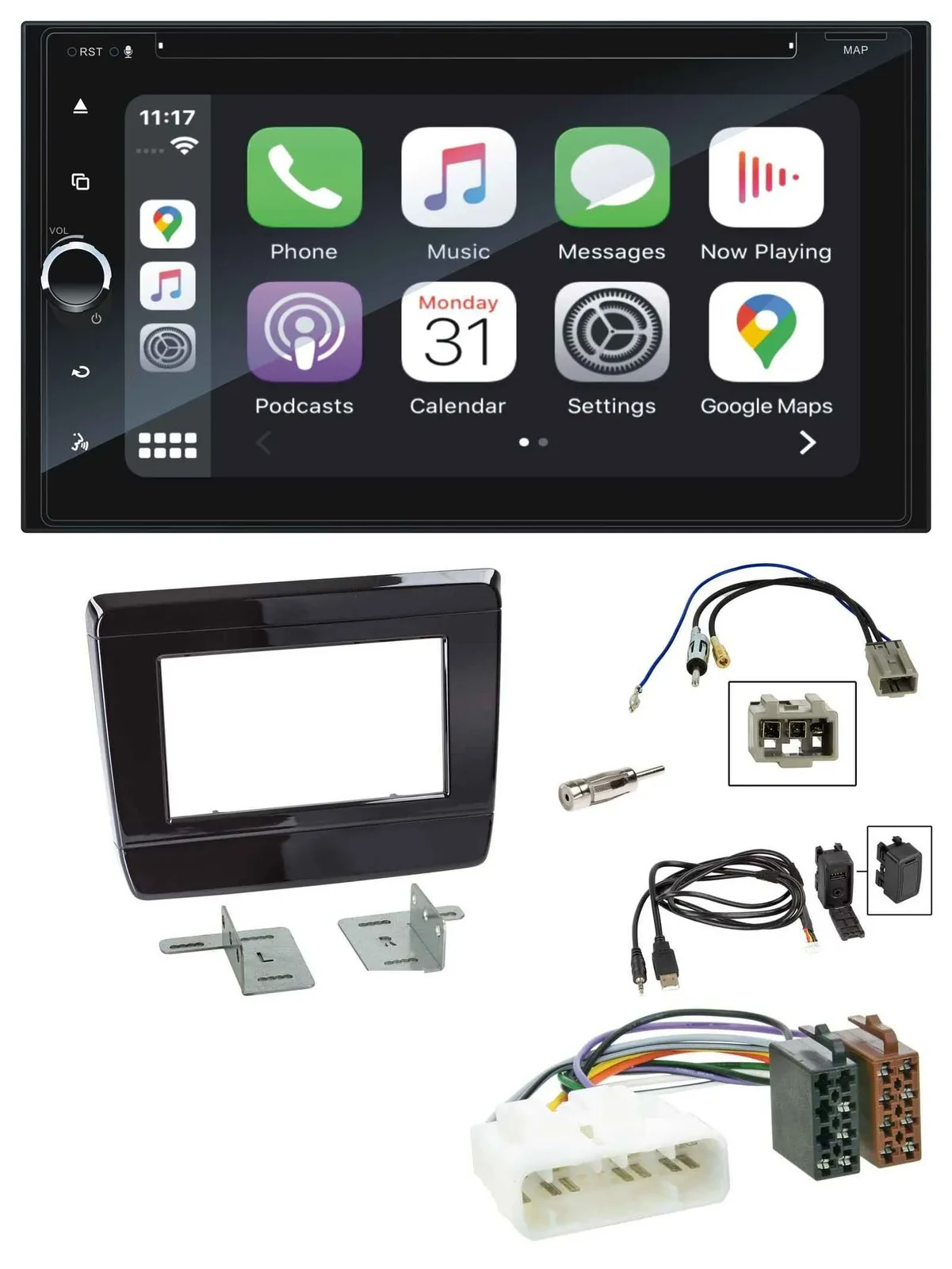 Blaupunkt 2DIN Bluetooth DAB USB DVD MP3 Autoradio für Isuzu D-Max 2020 2021 Kla