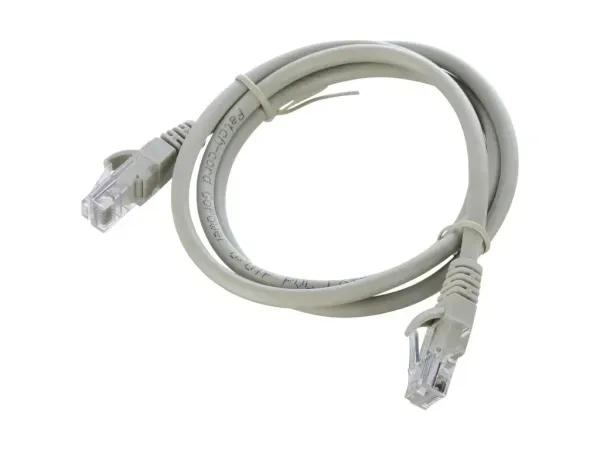 00-00027472 Патч-корд RJ-45 (m)-RJ-45 (m) 1.0м кат.5е ПВХ 26AWG, серый, в пакете, GoPower