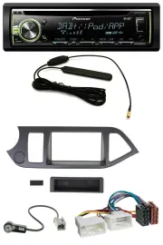 Pioneer MP3 USB CD DAB AUX Autoradio für Kia Picanto ab 2011 ohne Start-Stop