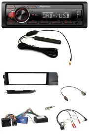 Pioneer MP3 DAB 1DIN Lenkrad USB Autoradio für BMW 3er 01-07 E46 schwarz HQ