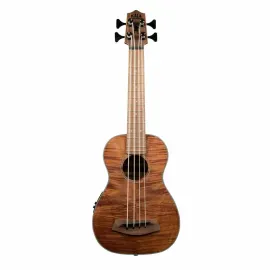 KALA U-Bass Exotic Mahogany, Fretted, Metal Round Wound Strings, with Bag