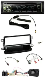 Автомагнитола Pioneer MP3/USB/CD/DAB для Dacia (с 2012), черный глянец, поддержка кнопок на руле