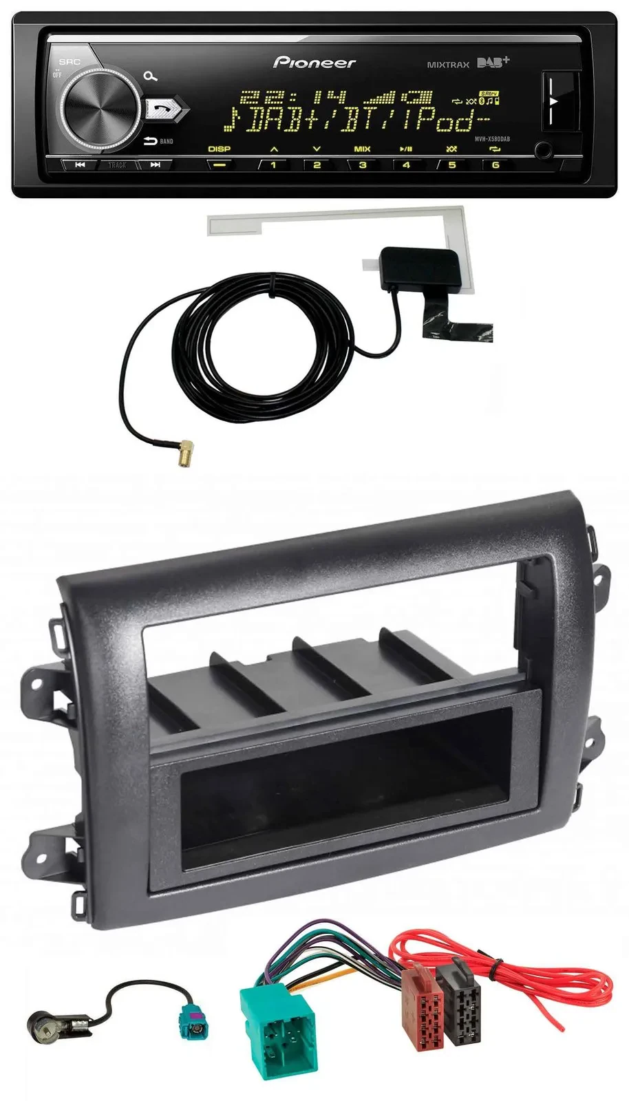 Автомагнитола для Fiat Ducato (Serie 8, с 2021) Pioneer Bluetooth, DAB, USB, MP3