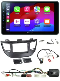 Pioneer Bluetooth 2DIN USB Lenkrad DAB Autoradio für Hyundai Tucson 15-20 schwar