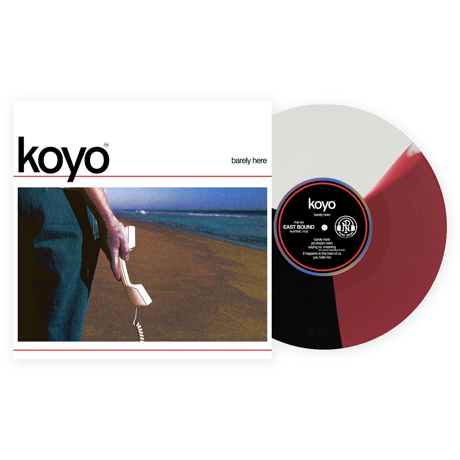 Koyo - Barely There [Indie-Exclusive White, Black & Red Vinyl] NEW Vinyl