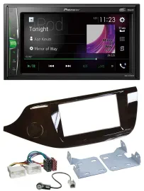 Pioneer 2DIN MP3 DAB USB Bluetooth Autoradio für Kia Ceed ab 12 glänzend
