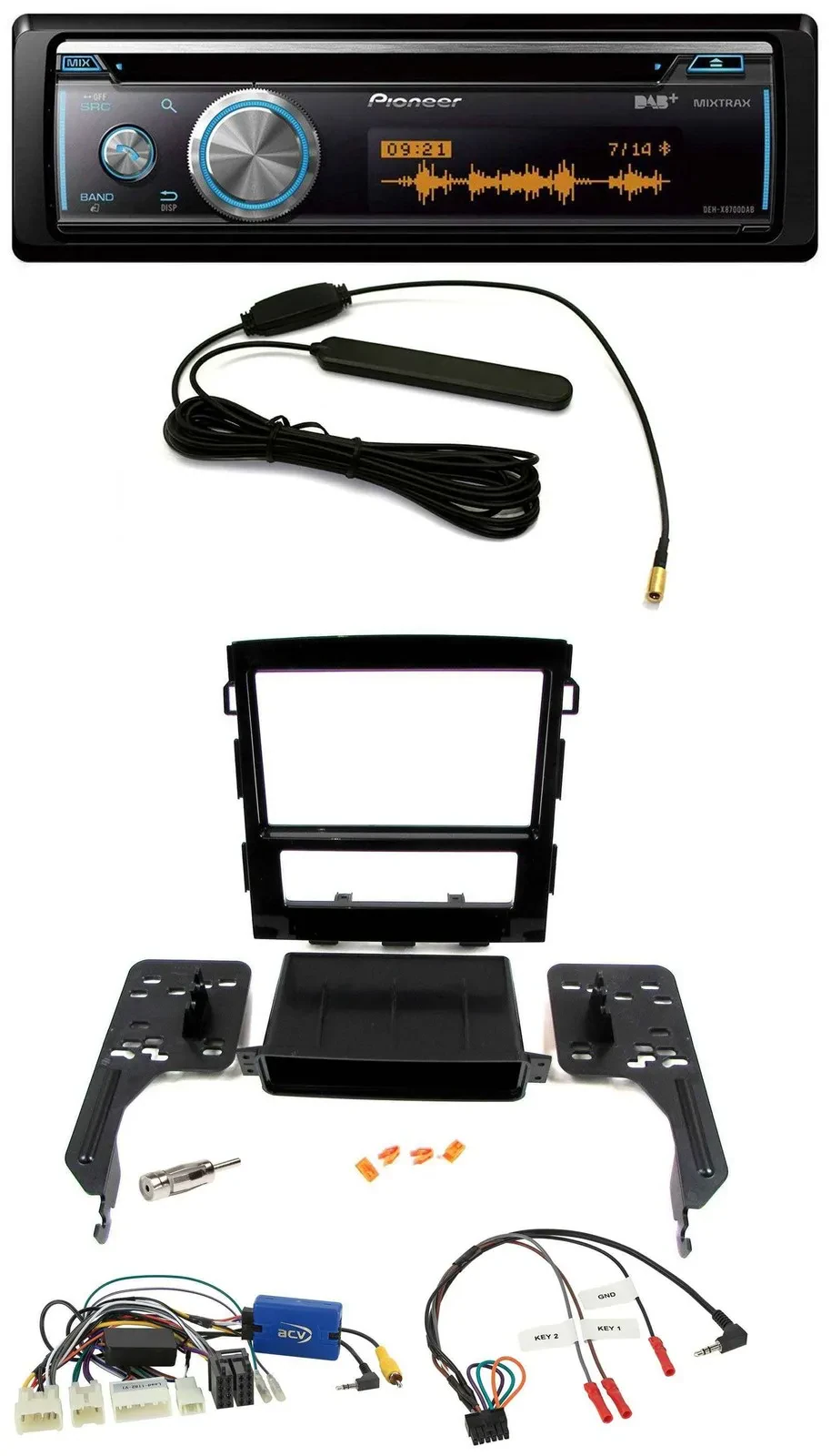 Автомагнитола Pioneer CD/USB/Bluetooth/DAB для Subaru Impreza (с 2018)