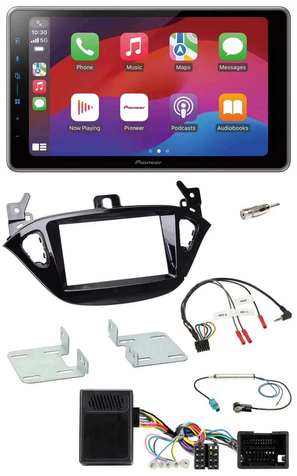 Автомагнитола Pioneer 2DIN, DAB, Bluetooth, USB, для Opel Adam (с 2013), Corsa E, поддержка кнопок на руле