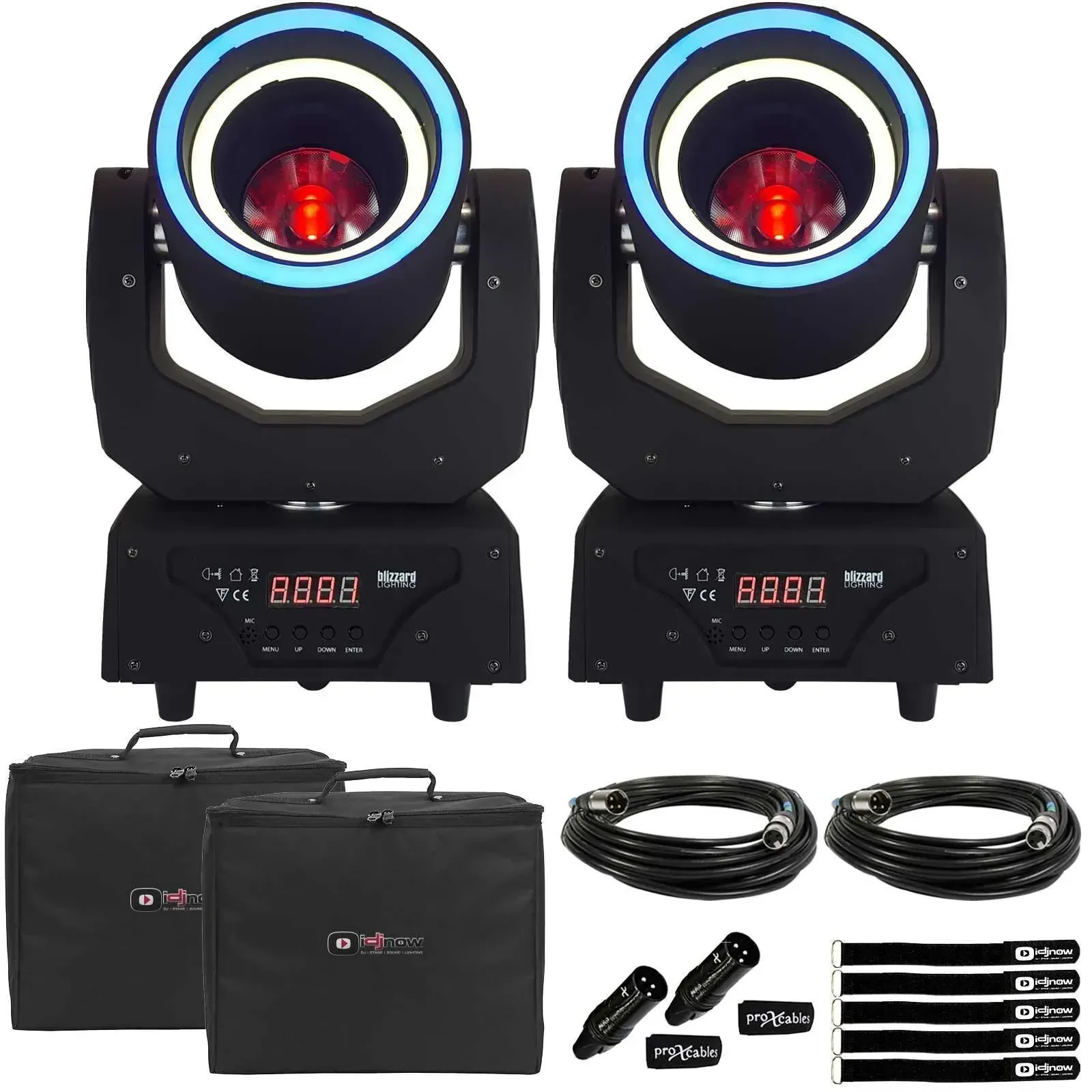 Прибор с полным движением Blizzard Lighting Hypno Beam LED с аксессуарами (пара)