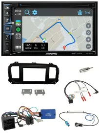 Автомагнитола для Citroen Spacetourer Alpine DAB, TMC, Bluetooth, USB, 2DIN