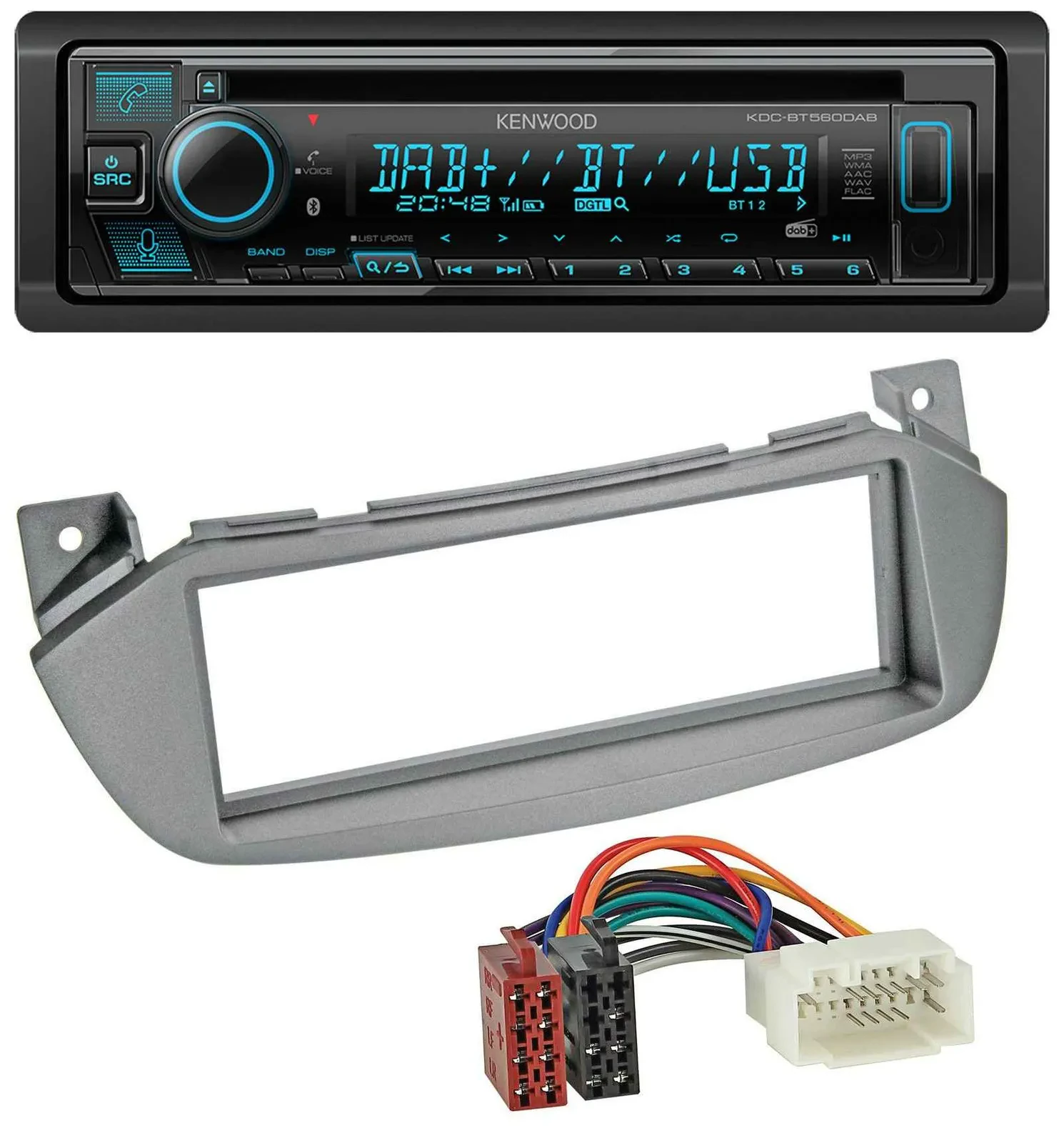 Kenwood Bluetooth DAB CD MP3 USB Autoradio für Nissan Pixo UA0 09-13 Suzuki Alto