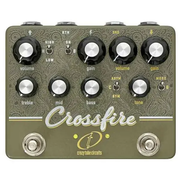 Педаль эффектов для электрогитары Crazy Tube Circuits Crossfire Overdrive