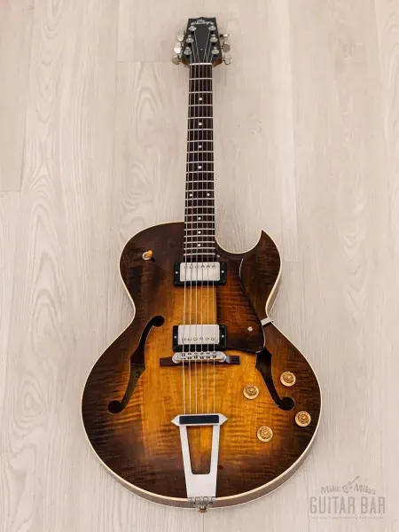 Электрогитара полуакустическая Heritage H-575 Archtop Hollow HH Almond Sunburst w/case USA 1995