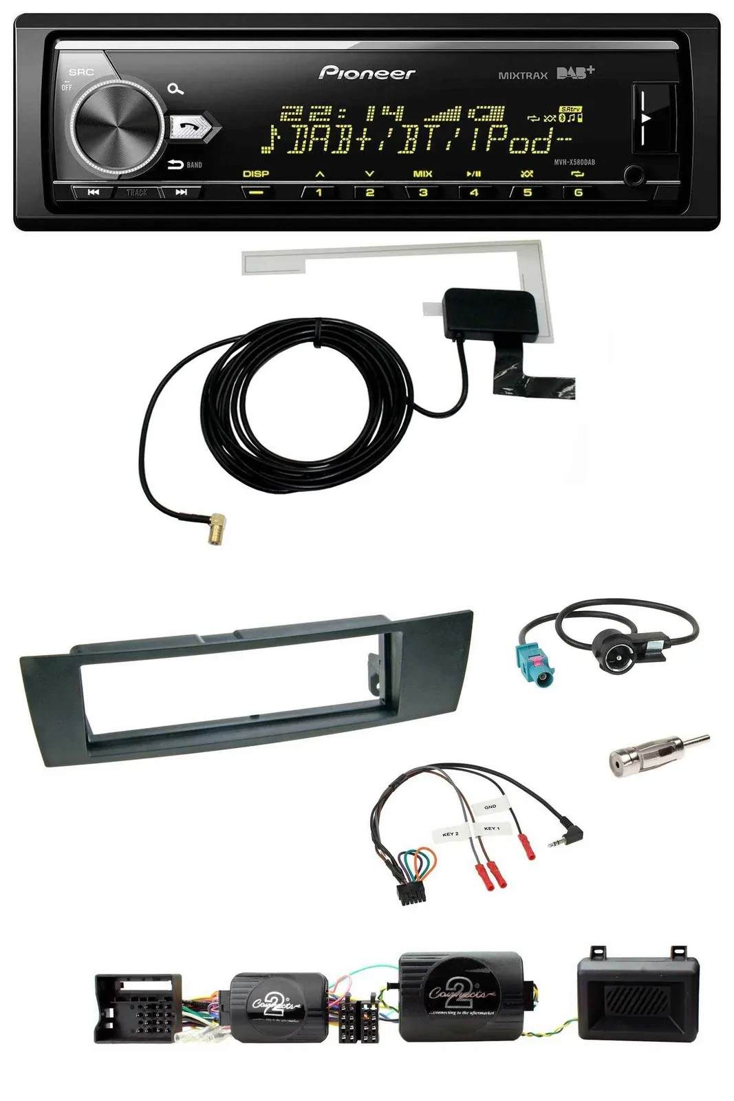 Pioneer Bluetooth DAB USB Lenkrad Autoradio für BMW 1er 2004-2013 E87