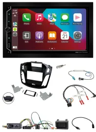 ESX 2DIN DAB USB Lenkrad Bluetooth Autoradio für Ford Focus 2014-2018