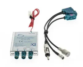 Dietz 41111 Profi DAB FM Splitter SMB Buchse ISO 50 Ohm Buchse DIN 150 Ohm Steck