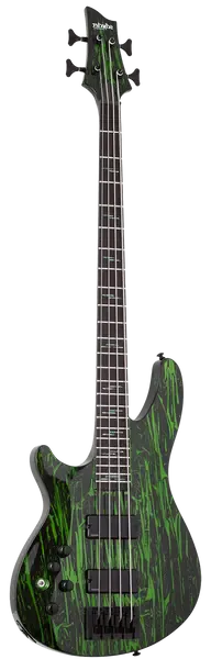 Бас-гитара Schecter C-4 Bass Silver Mountain Left-handed Toxic Venom