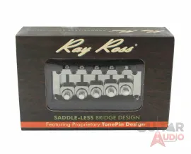 Ray Ross Saddle-Less/Saddleless 5-STRING Bass Bridge - BLACK NICKEL, RRB517BN