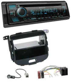 Kenwood Bluetooth USB CD MP3 DAB Autoradio für Hyundai i10 2008-2013 Rubber Touc
