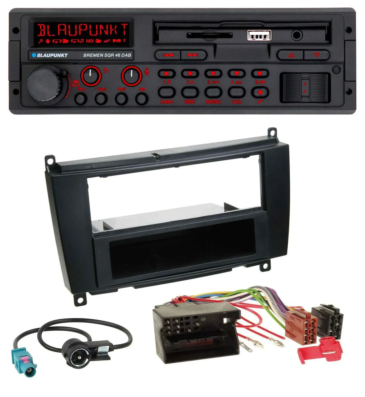 Blaupunkt SD MP3 USB Bluetooth DAB Autoradio für Mercedes CLK W209 ab 06 Coupe 0